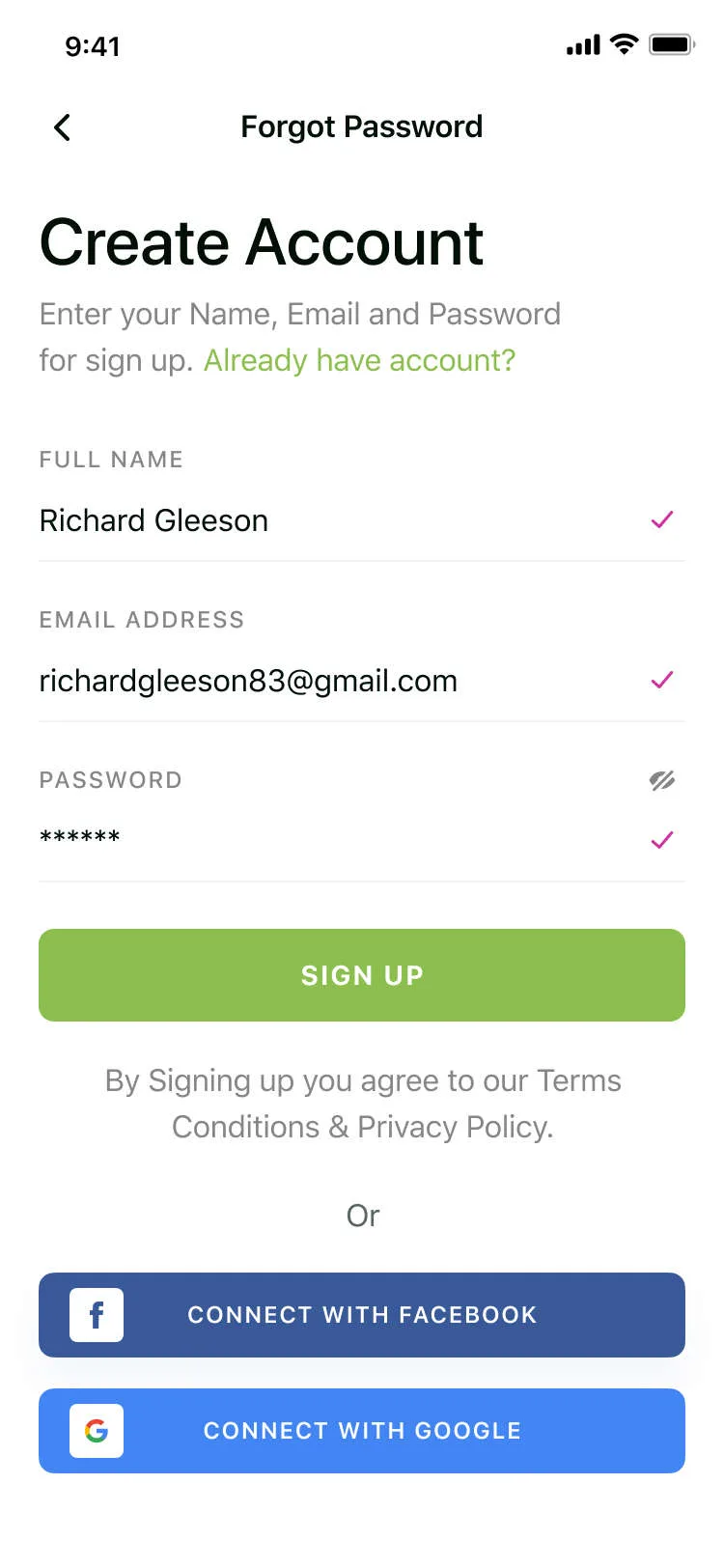 Digest signup