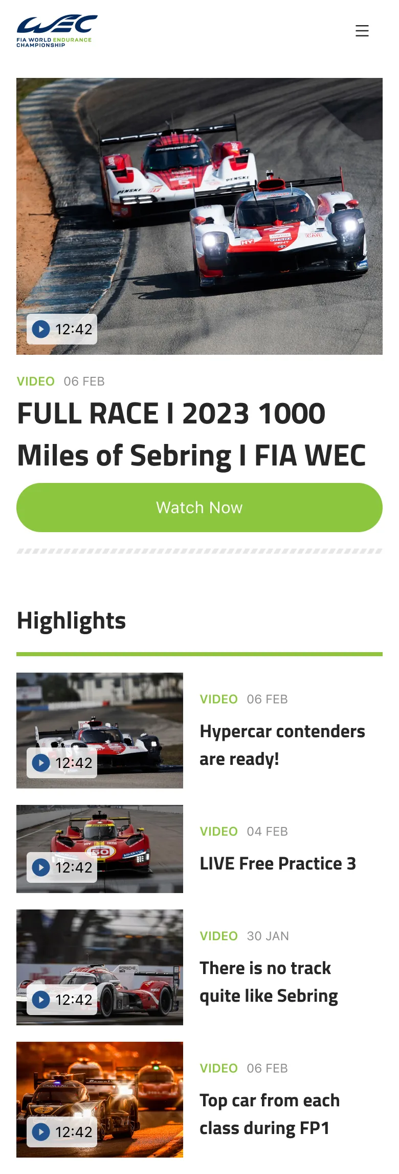 WEC video