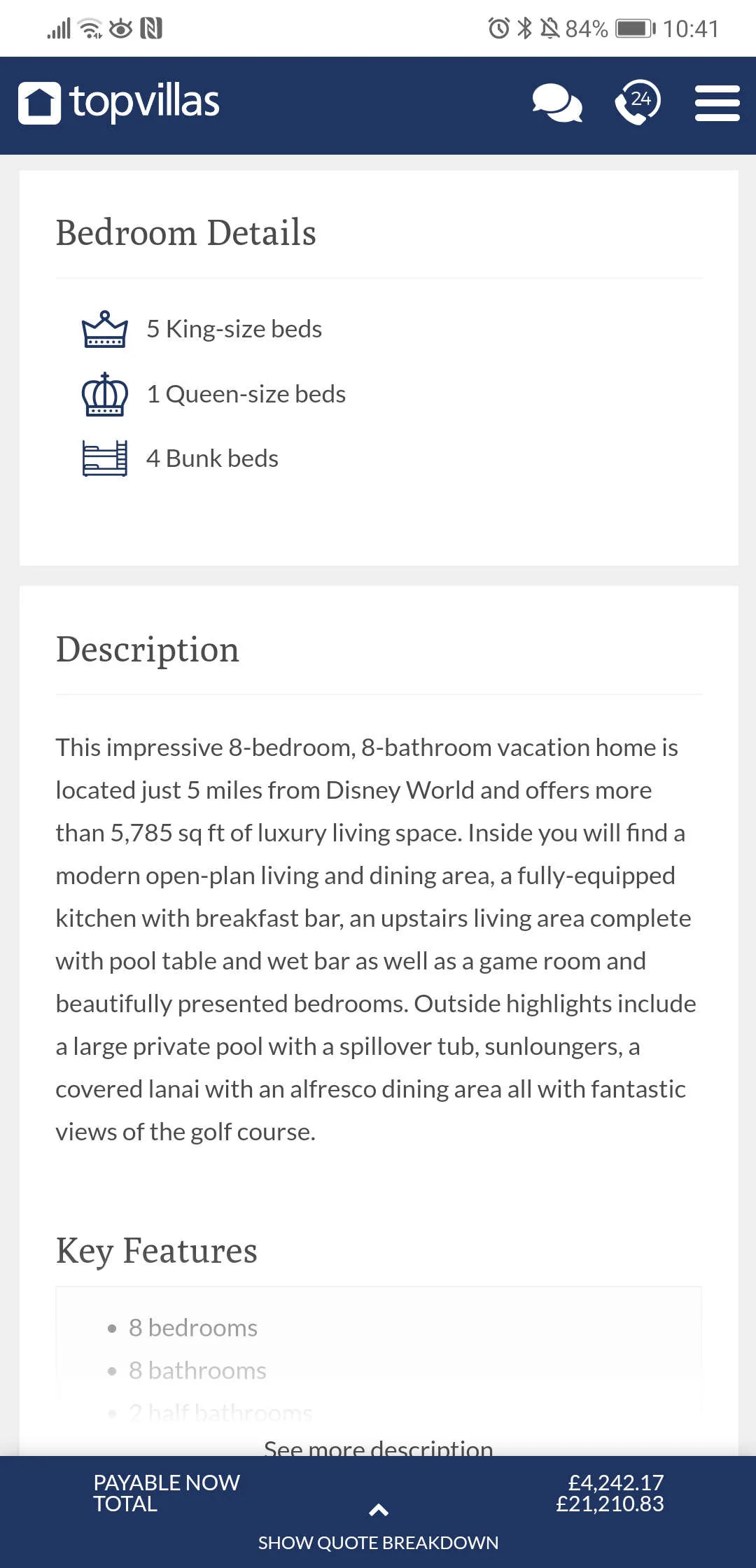 Top Villas mobile 5